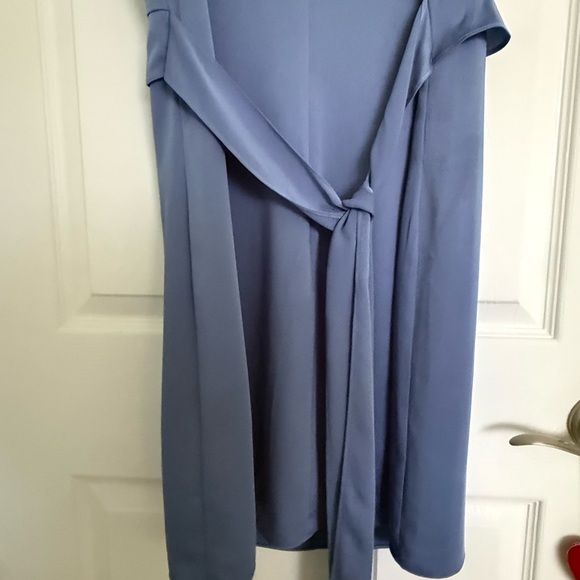 BCBGMaxAzria Light Blue Ruffle Mini Dress - Picture 5 of 7